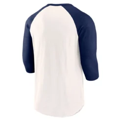 Men's New York Yankees Fanatics Branded White/Navy Backdoor Slider Raglan 3/4-Sleeve T-Shirt -Fanatics 4 sleeve t shirt pi4910000 altimages ff 4910816 e10439407fcd5e18b142alt3 full