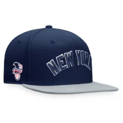 Men's New York Yankees Fanatics Branded Navy/Gray Fundamental Two-Tone Fitted Hat