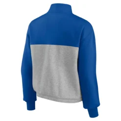 Women's Los Angeles Dodgers Fanatics Branded Royal/Heather Gray Iconic Cinch Waist Quarter-Zip Top -Fanatics heather gray los angeles dodgers iconic cinch waist quarter zip top pi4513000 altimages ff 4513929 b8adb36e43d6ca12fd37alt3 full