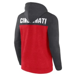 Men's Cincinnati Reds Fanatics Branded Heathered Red/Heathered Charcoal Blown Away Full-Zip Hoodie -Fanatics heathered charcoal cincinnati reds blown away full zip hoodie pi4641000 altimages ff 4641103 417f93d8aadcc3339999alt3 full