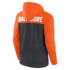 Men's Baltimore Orioles Fanatics Branded Heathered Charcoal/Heathered Orange Blown Away Full-Zip Hoodie -Fanatics heathered orange baltimore orioles blown away full zip hoodie pi4641000 altimages ff 4641102 757b2a0f85a5bb617d82alt3 full