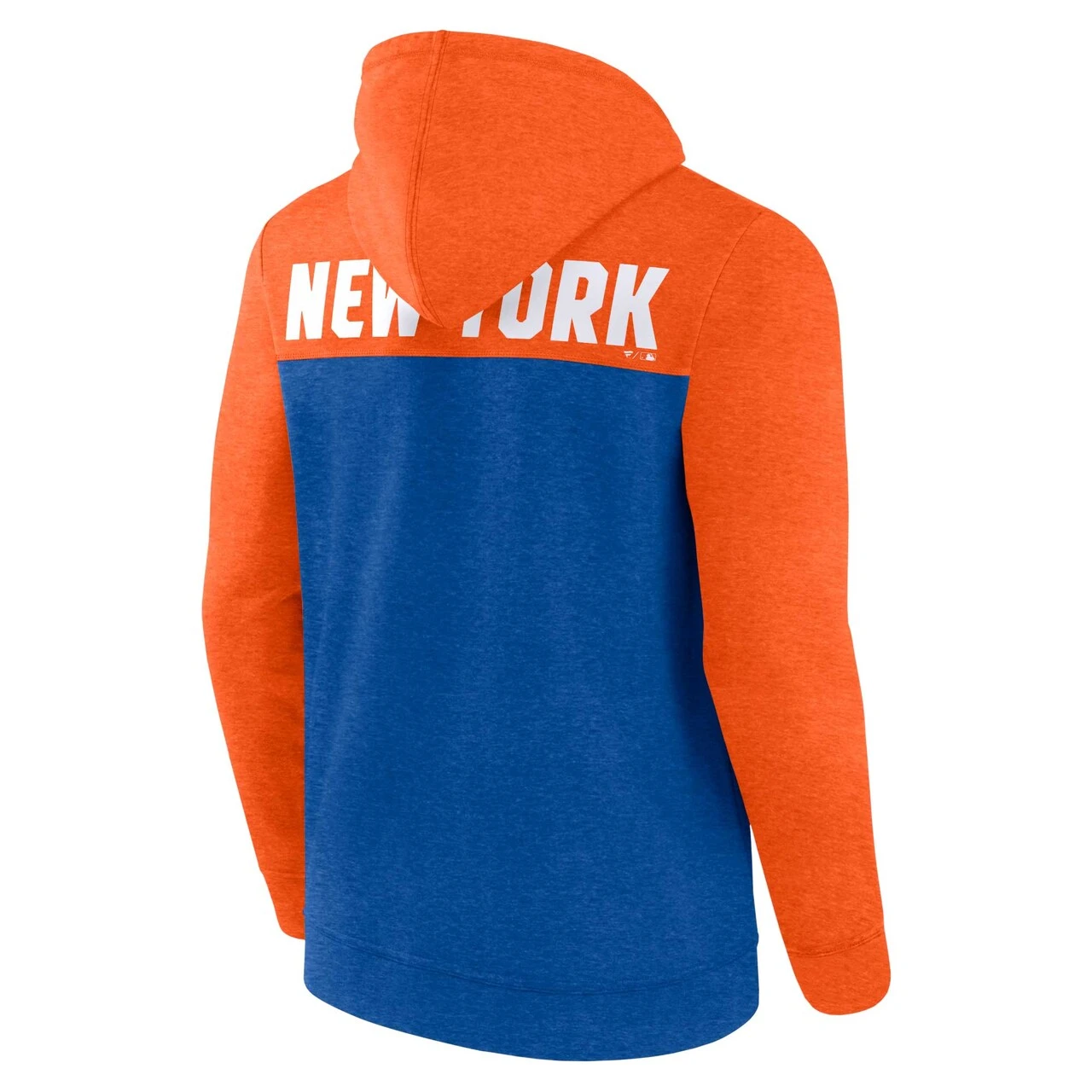 Men's New York Mets Fanatics Branded Heathered Royal/Heathered Orange Blown Away Full-Zip Hoodie 3 Men's New York Mets Fanatics Branded Heathered Royal/Heathered Orange Blown Away Full-Zip Hoodie - Image 3