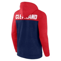 Men's Cleveland Guardians Fanatics Branded Heathered Navy/Heathered Red Blown Away Full-Zip Hoodie -Fanatics heathered red cleveland guardians blown away full zip hoodie pi4641000 altimages ff 4641085 01df05d841061572d280alt3 full
