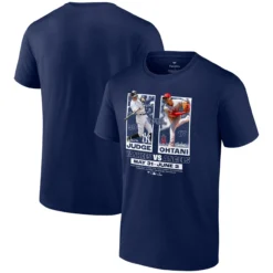 Men's Aaron Judge Vs. Shohei Ohtani Fanatics Branded Navy T-Shirt