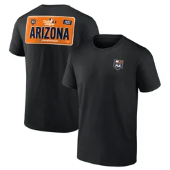 Men's Fanatics Branded Black 2023 MLB Spring Training Arizona License Plate T-Shirt