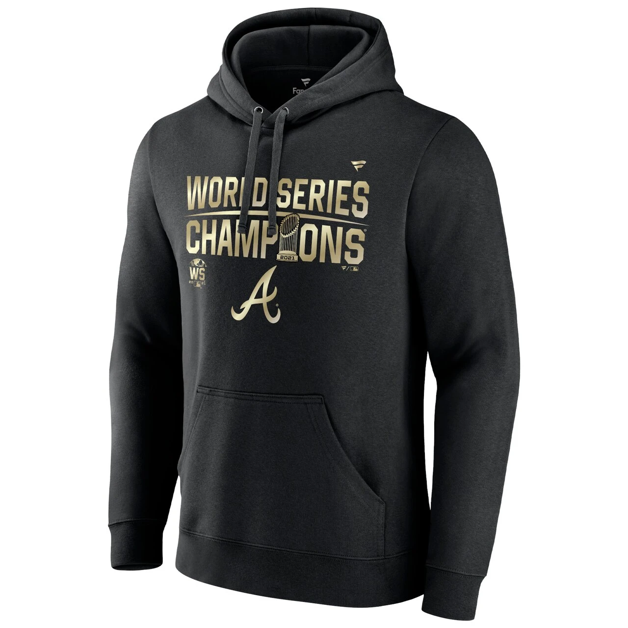 Men's Atlanta Braves Fanatics Branded Black 2021 World Series Champions Parade Fitted Pullover Hoodie 2 Men's Atlanta Braves Fanatics Branded Black 2021 World Series Champions Parade Fitted Pullover Hoodie - Image 2