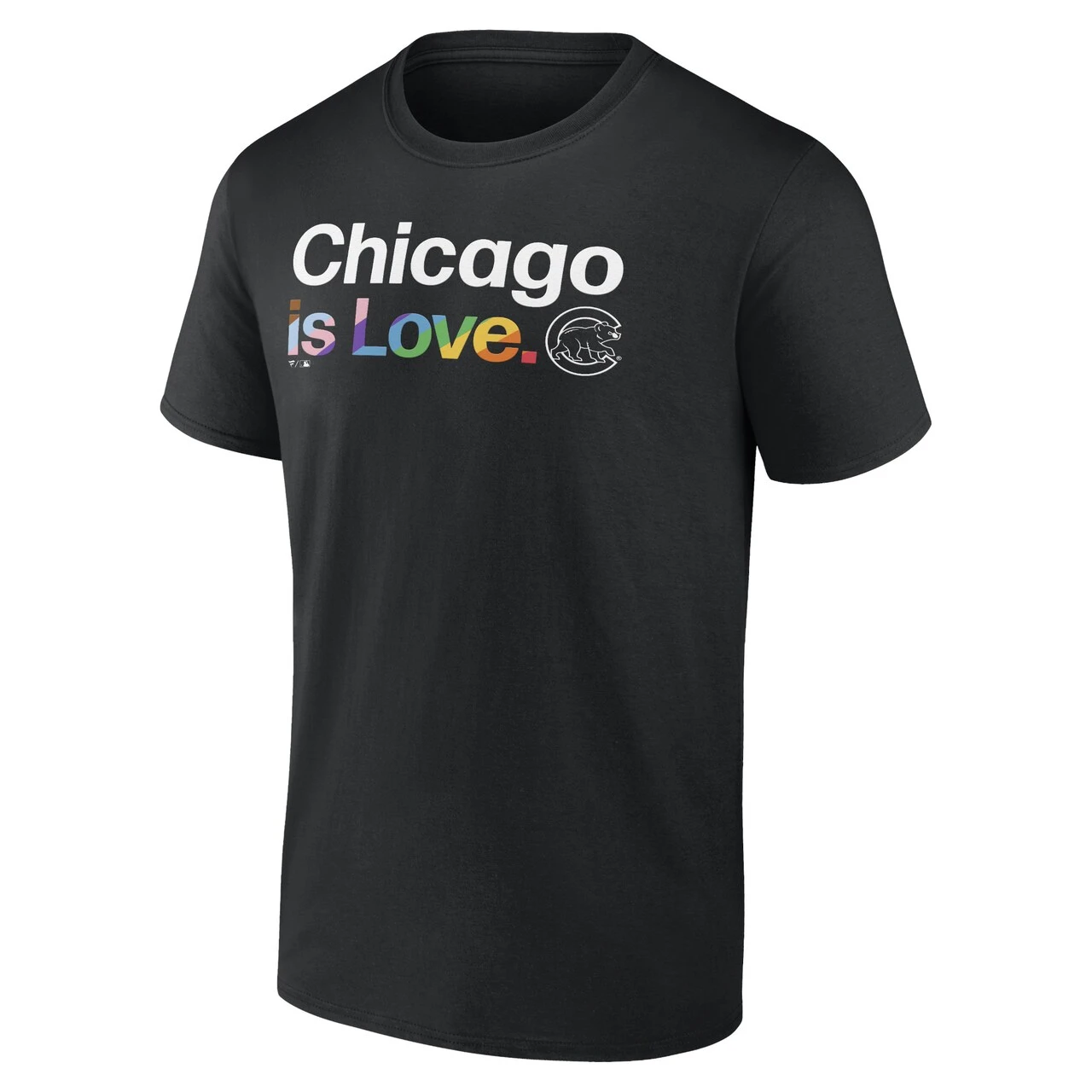 Men's Chicago Cubs Fanatics Branded Black City Pride T-Shirt 2 Men's Chicago Cubs Fanatics Branded Black City Pride T-Shirt - Image 2
