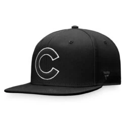 Men's Chicago Cubs Fanatics Branded Black Snapback Hat