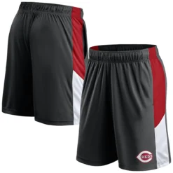 Men's Cincinnati Reds Fanatics Branded Black Primary Logo Shorts