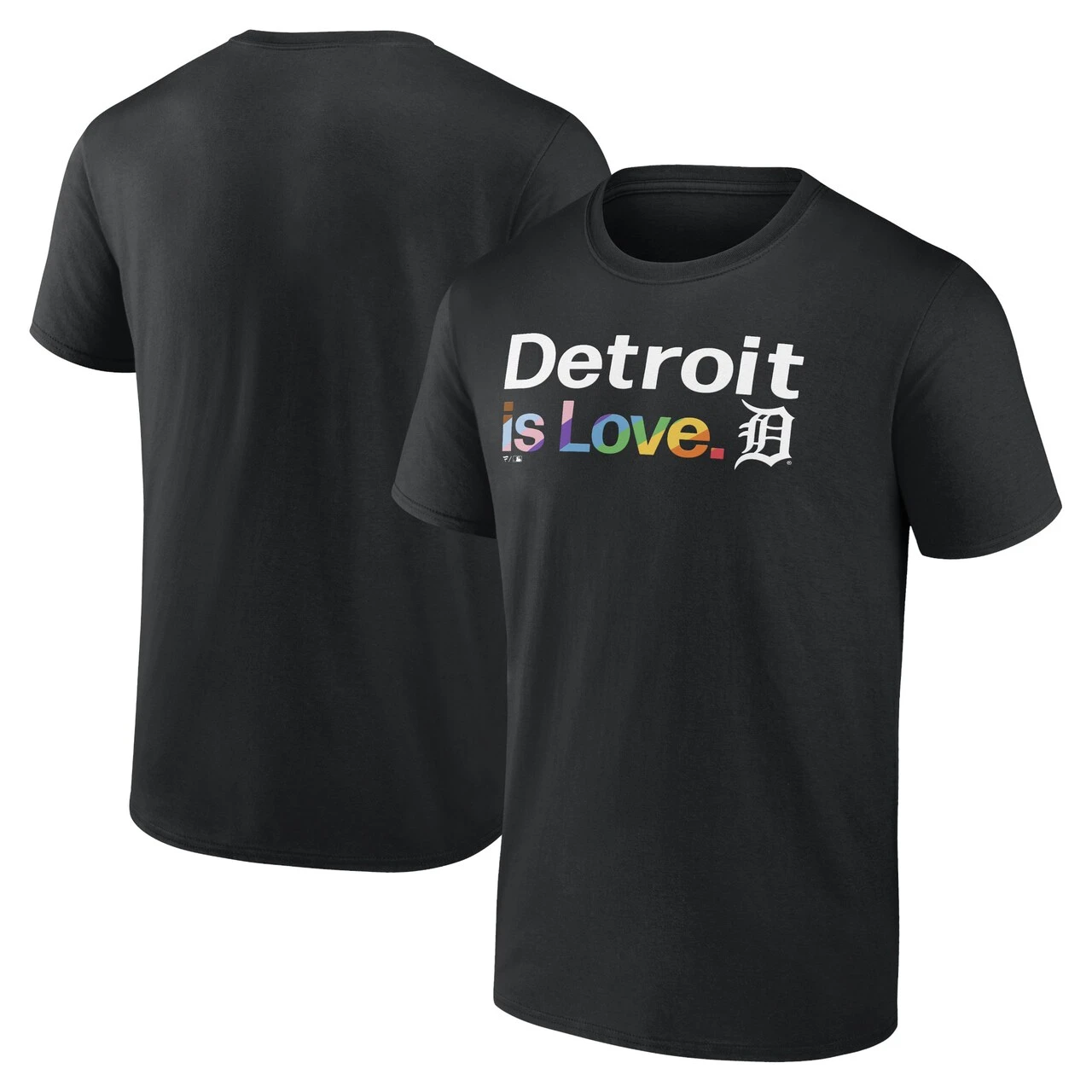 Men's Detroit Tigers Fanatics Branded Black City Pride T-Shirt 1 Men's Detroit Tigers Fanatics Branded Black City Pride T-Shirt