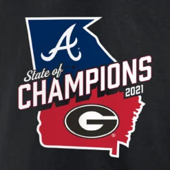 Men's Georgia Bulldogs X Atlanta Braves Fanatics Branded Black 2021 State Of Champions T-Shirt -Fanatics mens fanatics branded black georgia bulldogs x atlanta braves 2021 state of champions t shirt pi4698000 altimages ff 4698540 66a785fa8d5b35ffbef6alt4 full