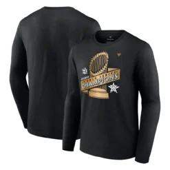 Men's Houston Astros Fanatics Branded Black 2022 World Series Champions Parade Long Sleeve T-Shirt