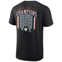 Men's Houston Astros Fanatics Branded Black 2022 World Series Champions Roster Jersey T-Shirt -Fanatics mens fanatics branded black houston astros 2022 world series champions roster jersey t shirt pi5058000 altimages ff 5058668 d42fce336d463d77b300alt3 full