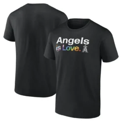 Men's Los Angeles Angels Fanatics Branded Black City Pride T-Shirt