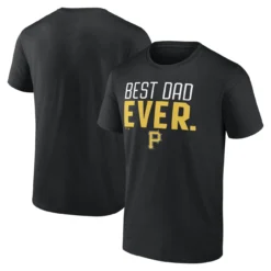 Men's Pittsburgh Pirates Fanatics Branded Black Best Dad Ever T-Shirt