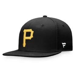 Men's Pittsburgh Pirates Fanatics Branded Black Cooperstown Collection Core Snapback Hat