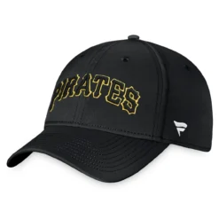 Men's Pittsburgh Pirates Fanatics Branded Black Core Flex Hat