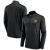 Men's Pittsburgh Pirates Fanatics Branded Black Underdog Mindset Quarter-Zip Jacket