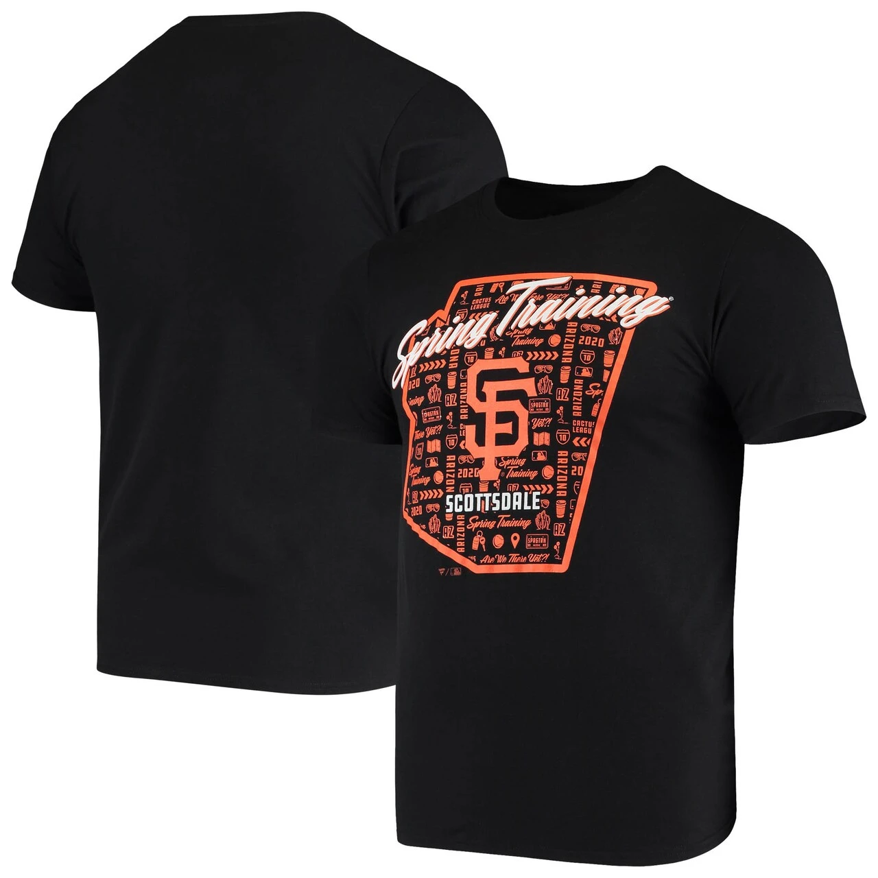 Men's San Francisco Giants Fanatics Branded Black 2020 Spring Training Southpaw T-Shirt 1 Men's San Francisco Giants Fanatics Branded Black 2020 Spring Training Southpaw T-Shirt
