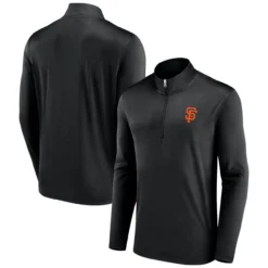 Men's San Francisco Giants Fanatics Branded Black Underdog Mindset Quarter-Zip Jacket