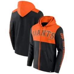 Men's San Francisco Giants Fanatics Branded Black Walk Off Fleece Full-Zip Hoodie