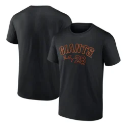 Men's San Francisco Giants Buster Posey Fanatics Branded Black Player Name & Number T-Shirt