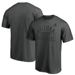 Men's Arizona Diamondbacks Fanatics Branded Charcoal Iconic Primary Pill T-Shirt