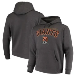 Men's San Francisco Giants Fanatics Branded Charcoal 20 At 24 Fitted Pullover Hoodie