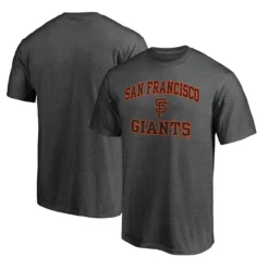 Men's San Francisco Giants Fanatics Branded Charcoal Heart & Soul T-Shirt