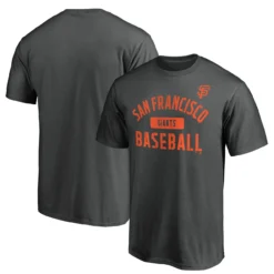 Men's San Francisco Giants Fanatics Branded Charcoal Iconic Primary Pill T-Shirt