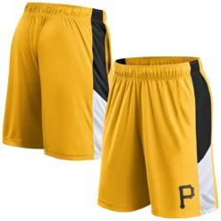 Men's Pittsburgh Pirates Fanatics Branded Gold Primary Logo Shorts