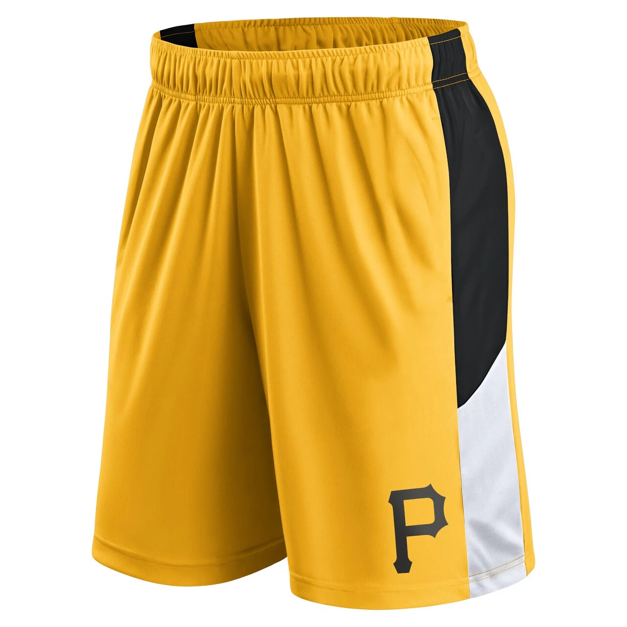 Men's Pittsburgh Pirates Fanatics Branded Gold Primary Logo Shorts 2 Men's Pittsburgh Pirates Fanatics Branded Gold Primary Logo Shorts - Image 2
