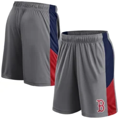 Men's Boston Red Sox Fanatics Branded Gray Primary Logo Shorts