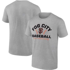 Men's San Francisco Giants Fanatics Branded Heathered Gray Iconic Go For Two T-Shirt