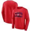 Men's Washington Nationals Fanatics Branded Heathered Red Classic Move Pullover Sweatshirt