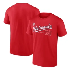 Men's Washington Nationals Juan Soto Fanatics Branded Red Player Name & Number T-Shirt