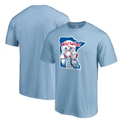 Men's Minnesota Twins Fanatics Branded Light Blue Huntington T-Shirt