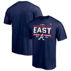 Men's Atlanta Braves Fanatics Branded Navy 2021 NL East Division Champions Locker Room T-Shirt