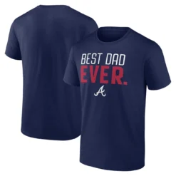 Men's Atlanta Braves Fanatics Branded Navy Best Dad Ever T-Shirt