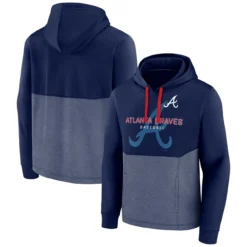 Men's Atlanta Braves Fanatics Branded Navy Call The Shots Pullover Hoodie