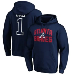Men's Atlanta Braves Fanatics Branded Navy Father's Day #1 Dad Pullover Hoodie