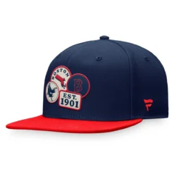 Men's Boston Red Sox Fanatics Branded Navy Heritage Patch Fitted Hat