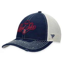 Men's Boston Red Sox Fanatics Branded Navy Heritage Trucker Snapback Hat