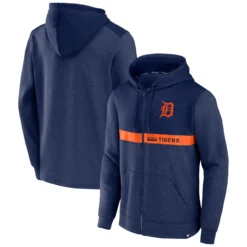Men's Detroit Tigers Fanatics Branded Navy Ultimate Champion Full-Zip Hoodie