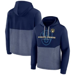 Men's Milwaukee Brewers Fanatics Branded Navy Call The Shots Pullover Hoodie