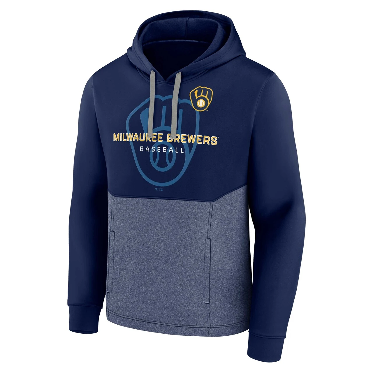 Men's Milwaukee Brewers Fanatics Branded Navy Call The Shots Pullover Hoodie 2 Men's Milwaukee Brewers Fanatics Branded Navy Call The Shots Pullover Hoodie - Image 2