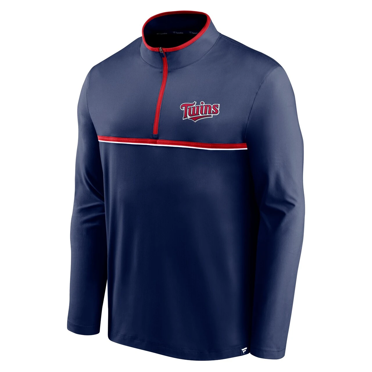 Men's Minnesota Twins Fanatics Branded Navy Line Up Wordmark Clutch Quarter-Zip Jacket 2 Men's Minnesota Twins Fanatics Branded Navy Line Up Wordmark Clutch Quarter-Zip Jacket - Image 2