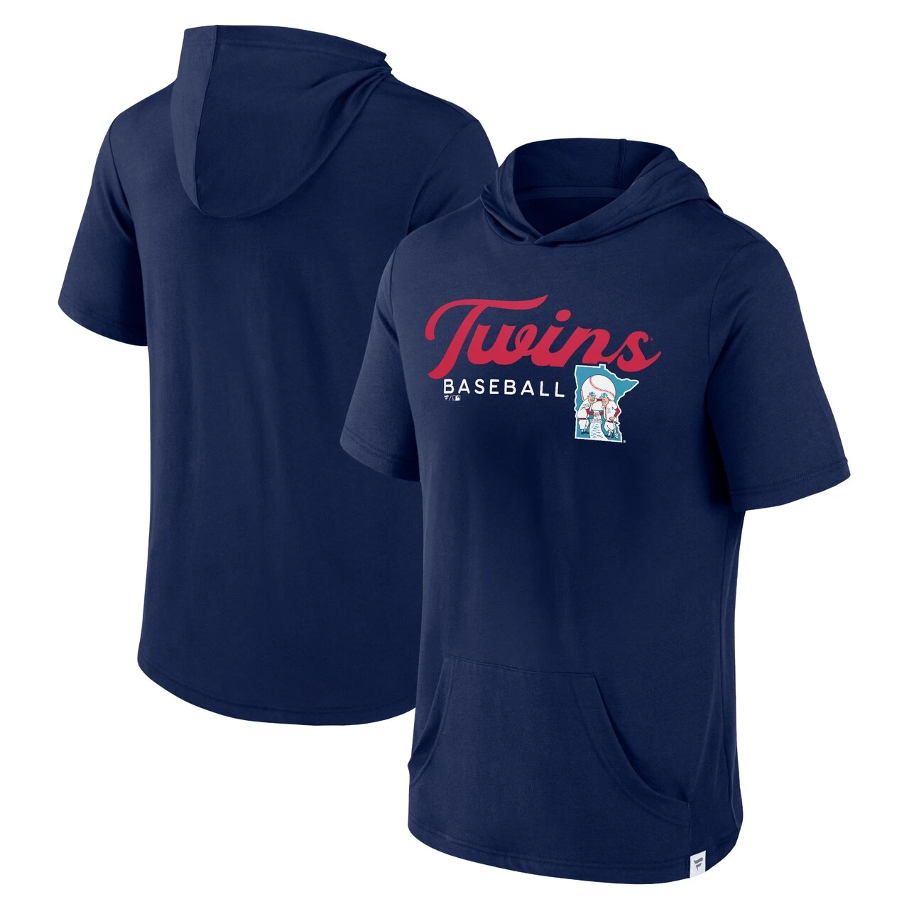 Men's Minnesota Twins Fanatics Branded Navy Offensive Strategy Short Sleeve Pullover Hoodie 1 Men's Minnesota Twins Fanatics Branded Navy Offensive Strategy Short Sleeve Pullover Hoodie