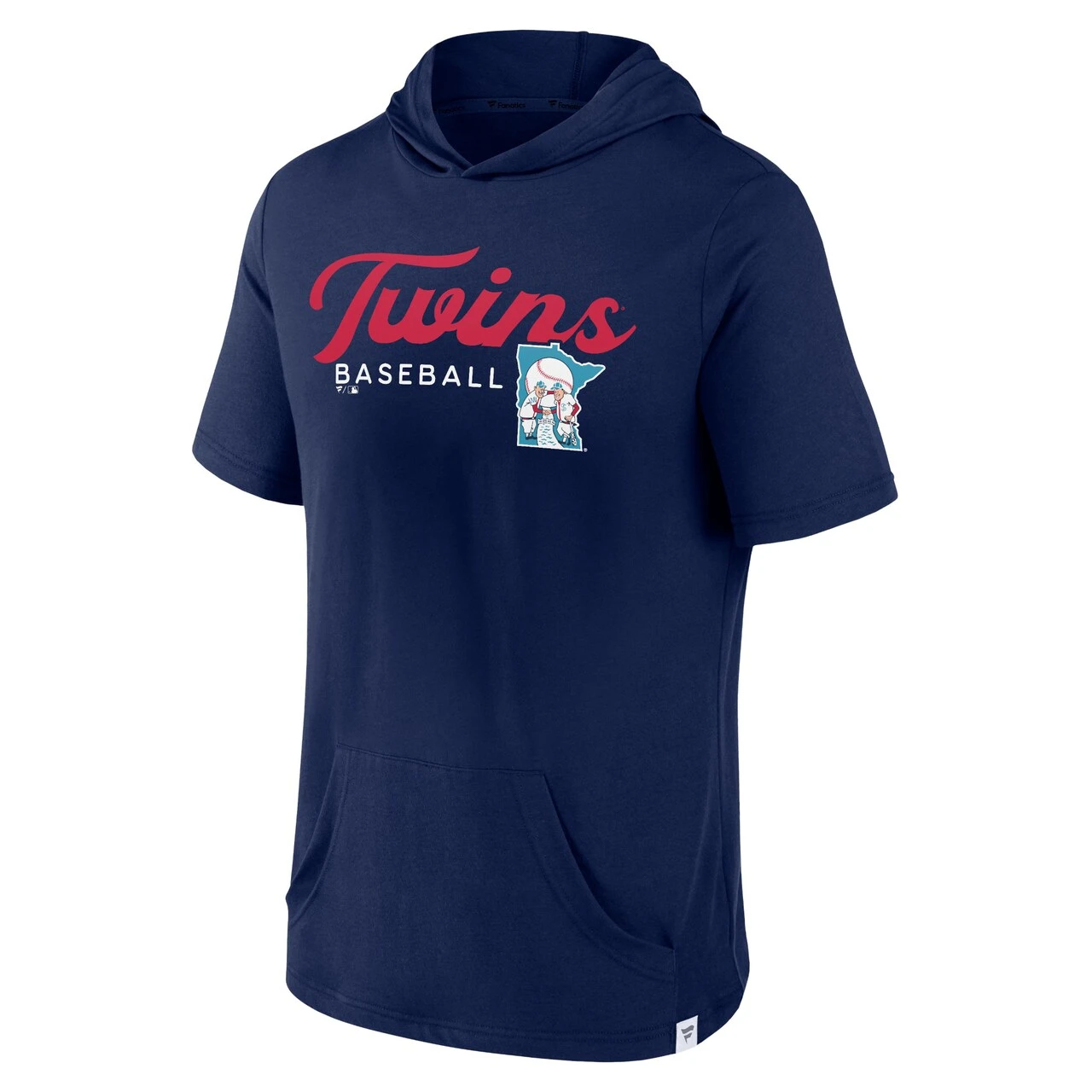 Men's Minnesota Twins Fanatics Branded Navy Offensive Strategy Short Sleeve Pullover Hoodie 2 Men's Minnesota Twins Fanatics Branded Navy Offensive Strategy Short Sleeve Pullover Hoodie - Image 2