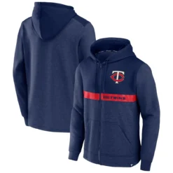 Men's Minnesota Twins Fanatics Branded Navy Ultimate Champion Full-Zip Hoodie